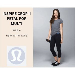 Lululemon Run:  Inspire Crop II Size 4 NEW
